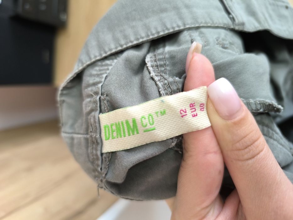 Szorty damskie cargo DenimCo rozmiar L 40 100% bawełna
