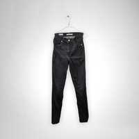 Jeasny z wysokim stanem Levi's Mile High Super Skinny czarne W25 L30