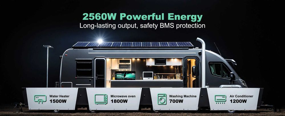 NOWY Akumulator LiFePO4 100Ah 24V HENRY – Bluetooth, Mata Grzewcza