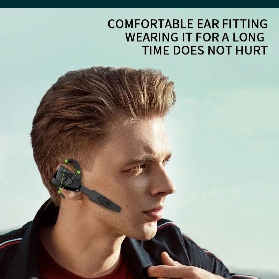 Спортивная безпроводная гарнитура на одно ухо, с микрофоном, Bluetooth