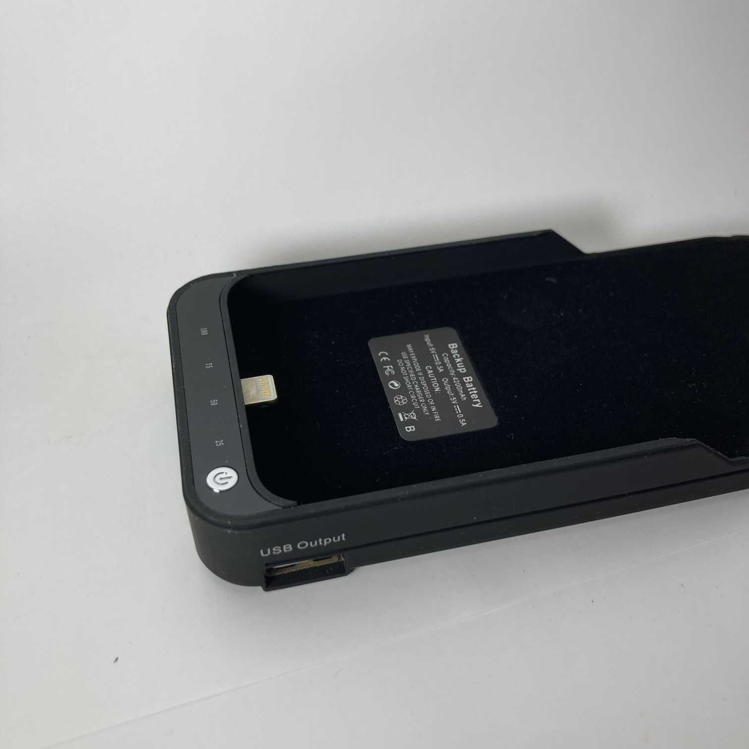  Capa Powerbank 4200mAh iPhone 5 / 5s SE Preto NOVO