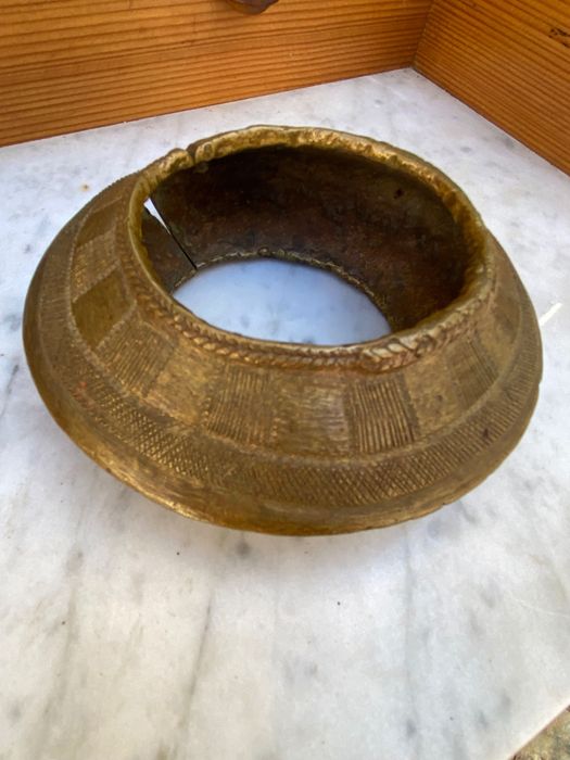Artefacto  Africano Manilha Pulseira Escravo Séc XVI África 11,4 cm