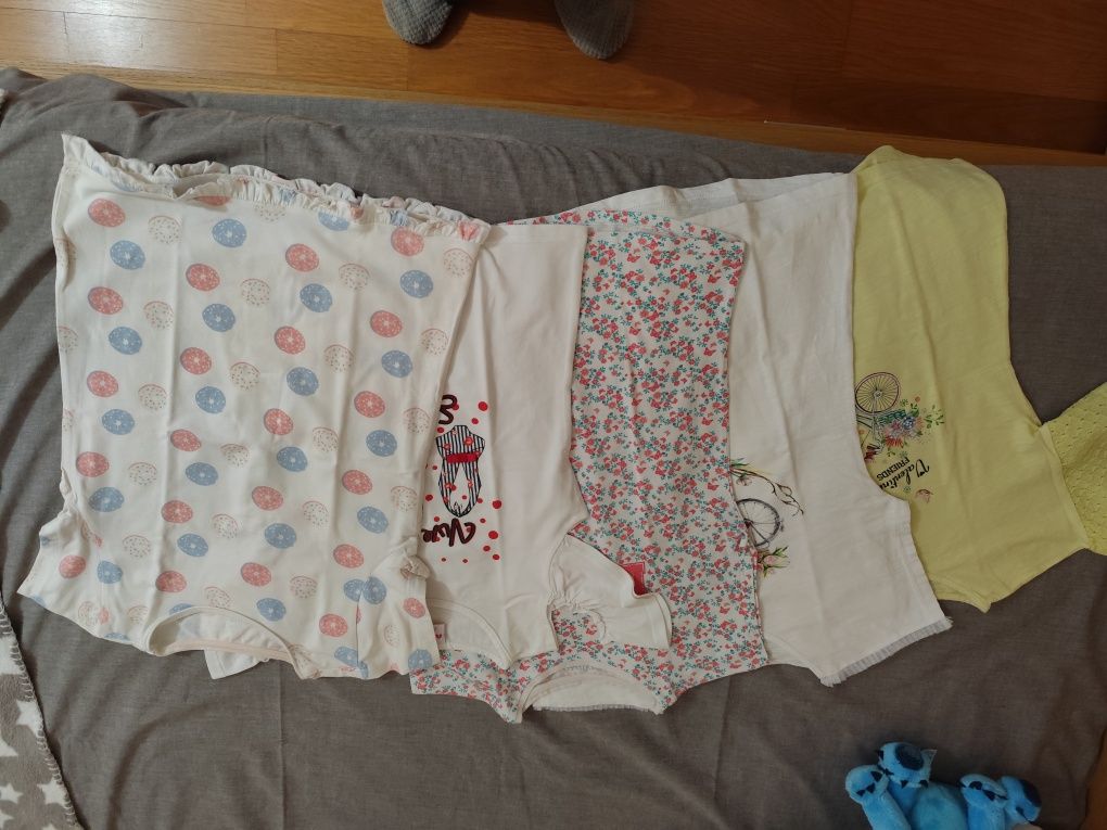 Lote 5 t-shirts menina 10 anos