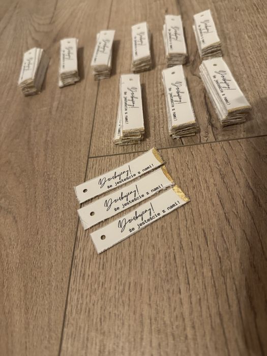 Bileciki do podziekowan dla gosci