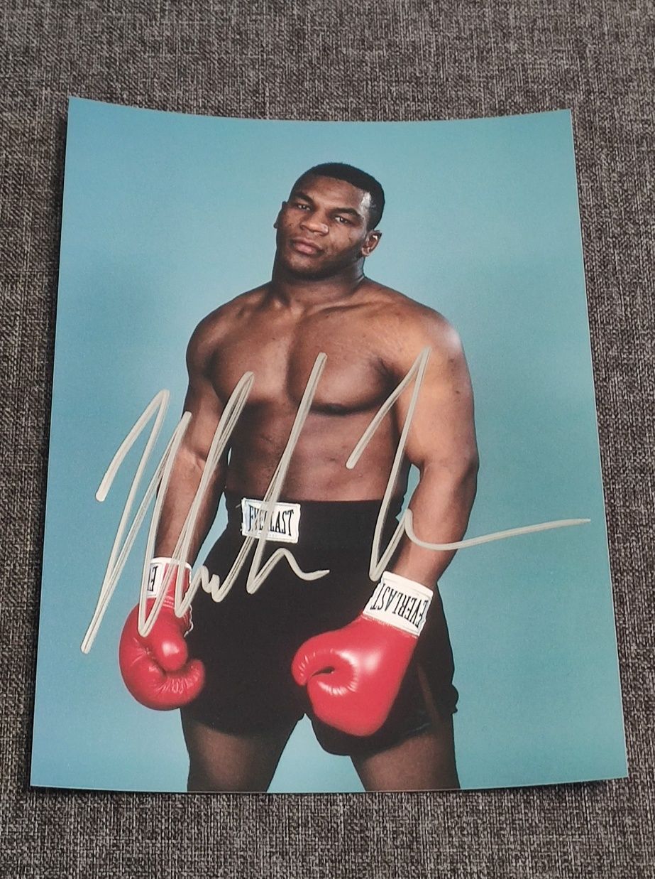 Автограф Майка Тайсона. Mike Tyson. Оригинал!!!