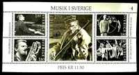 5x Znaczek Szwecja 1983 Muzyka Seria Music