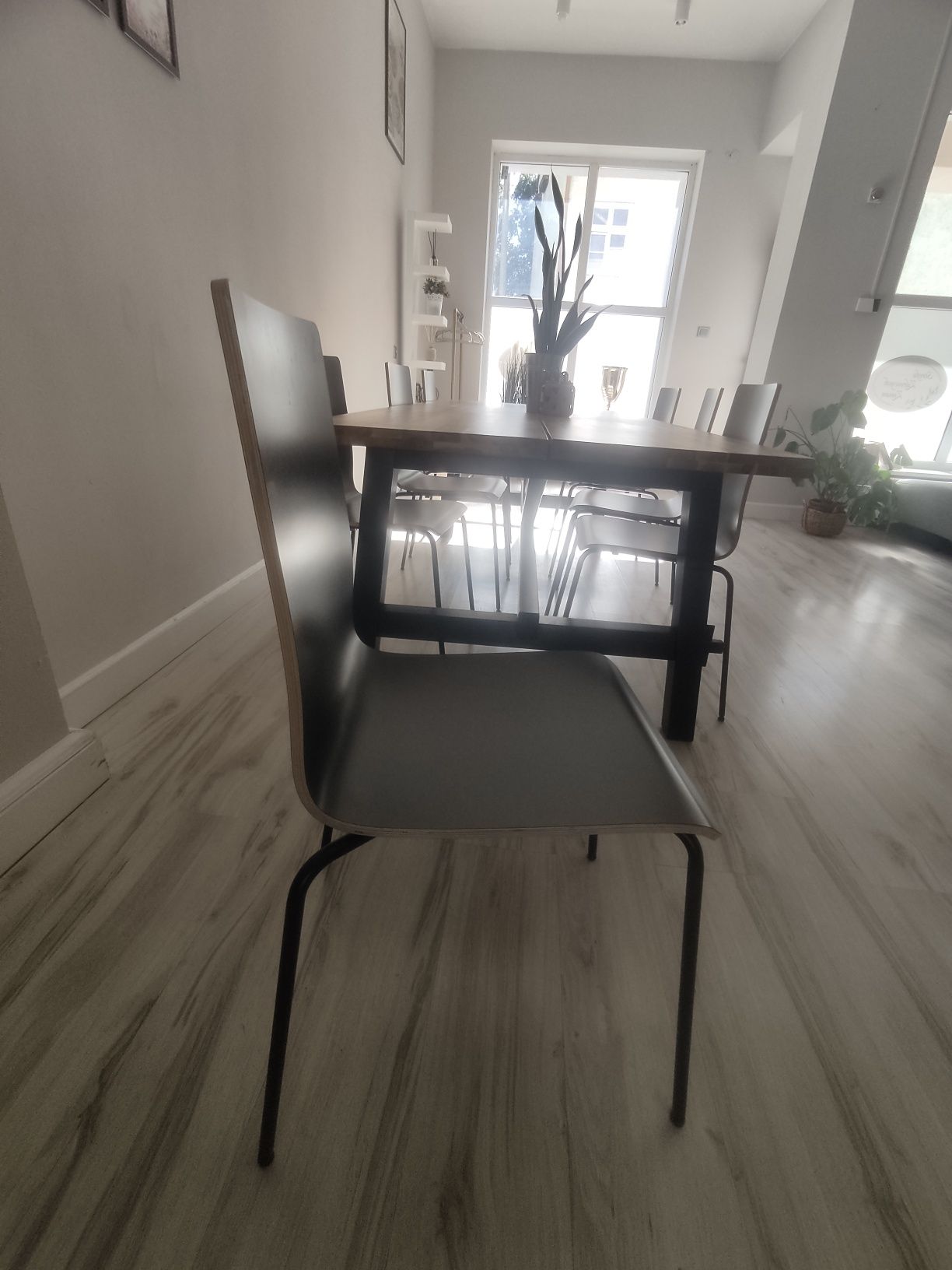 Krzesło Ikea czarne eleganckie