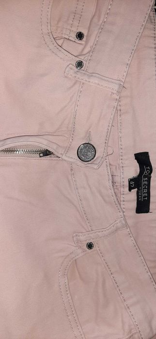 Spodnie chinosy jasny róż 42 Top Secret rurki