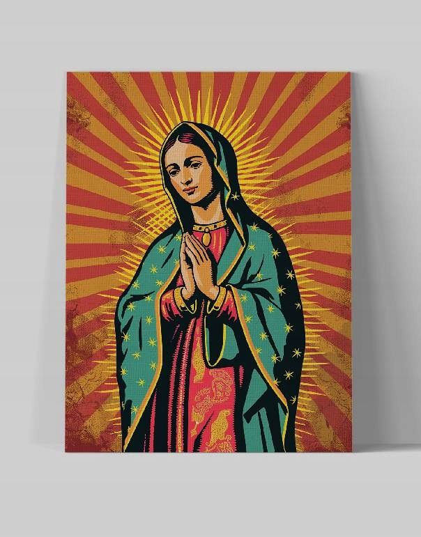Obraz na płótnie "Ikona Matki Boskiej Maryi" 75x100 cm