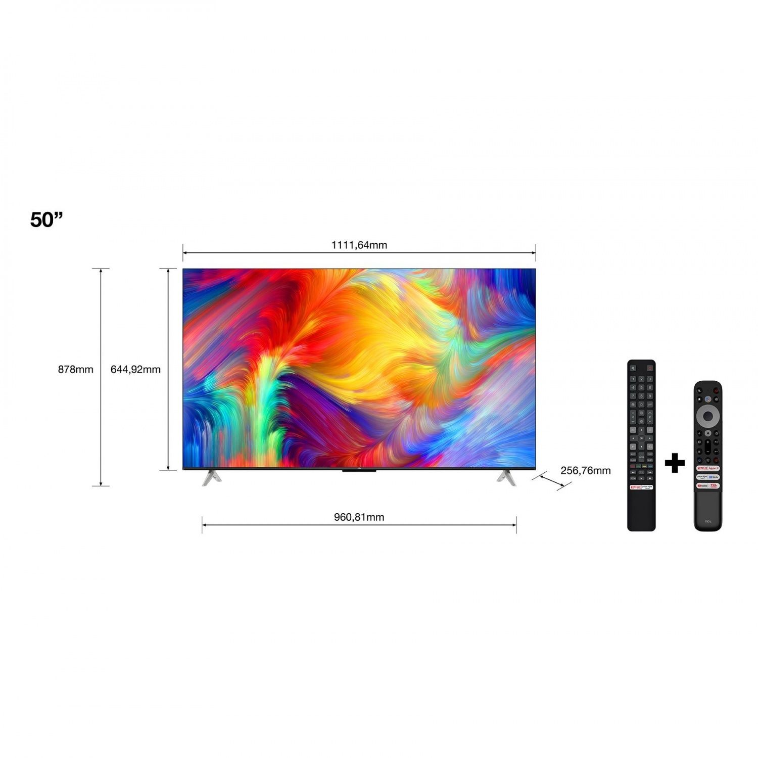 TV de 50" Smart TV com um mês de uso