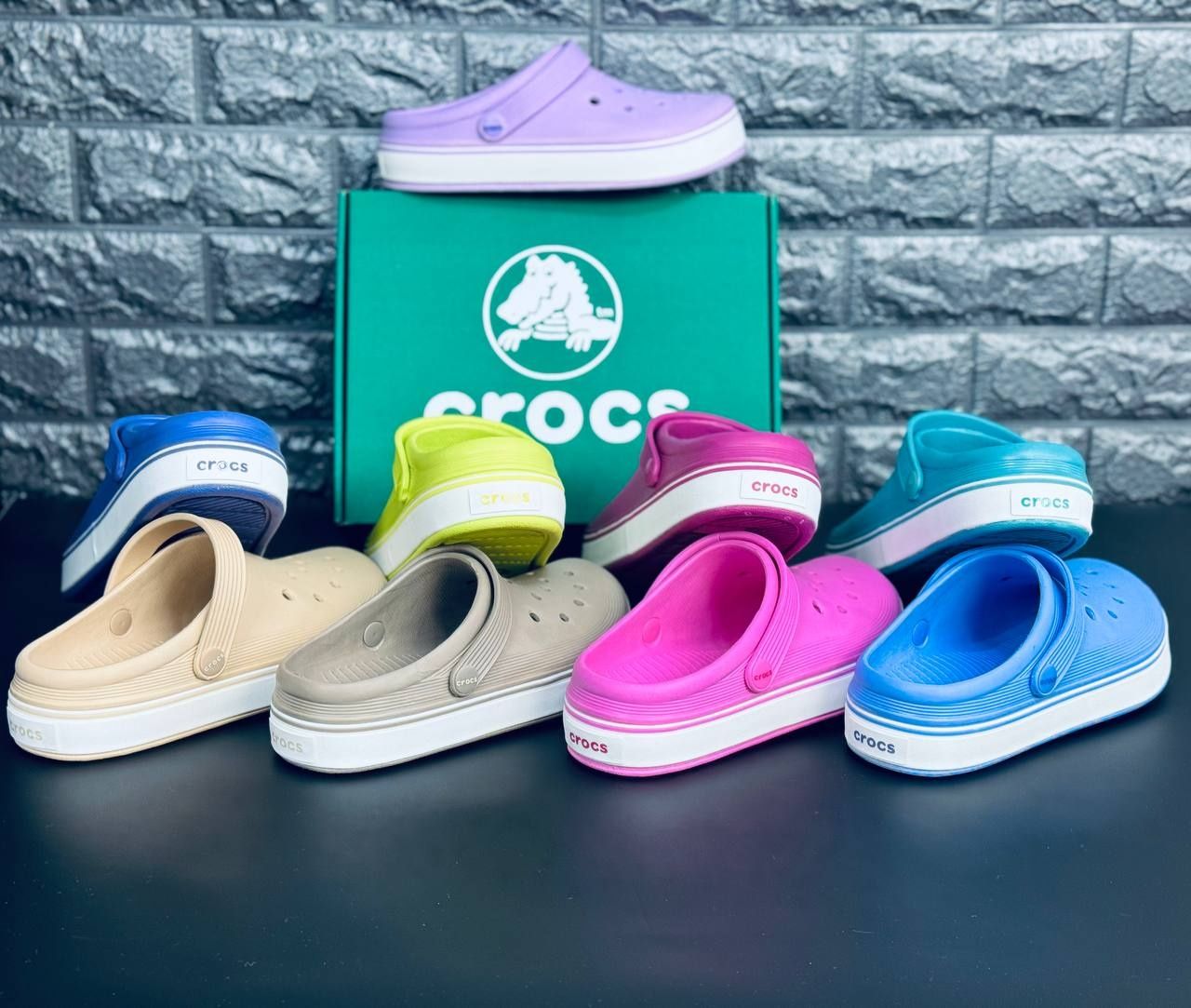 !!НОВИНКА!! ЯРКИЕ кроксы Crocs шлёпанцы Крокс 35-41