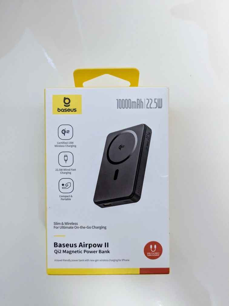 Магнитный Power Bank Baseus 10000mAч Qi2