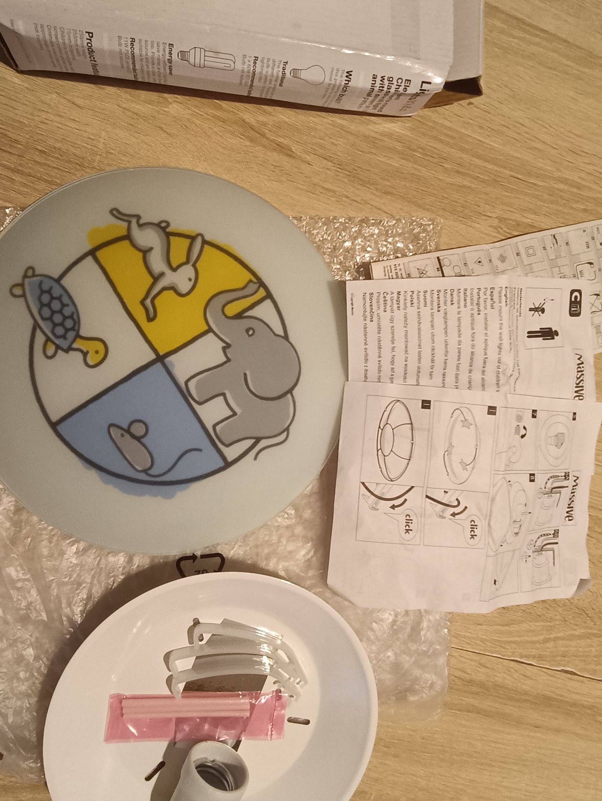Lampa plafon dziecięcy LightsKids Elephant