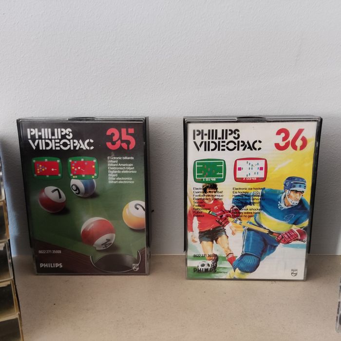 Conjunto de 12 jogos para Philips Videopac (coleção, vintage)