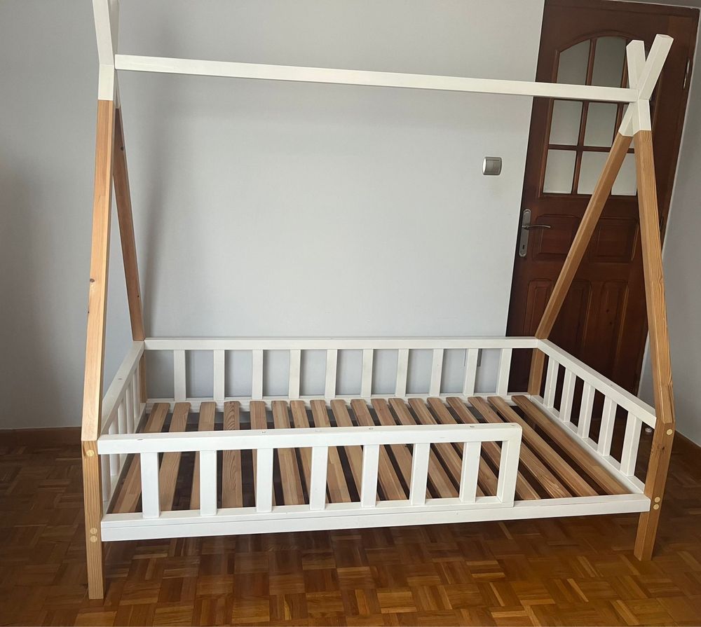 Łóżko tipi rozmiar 90x180 plus regal