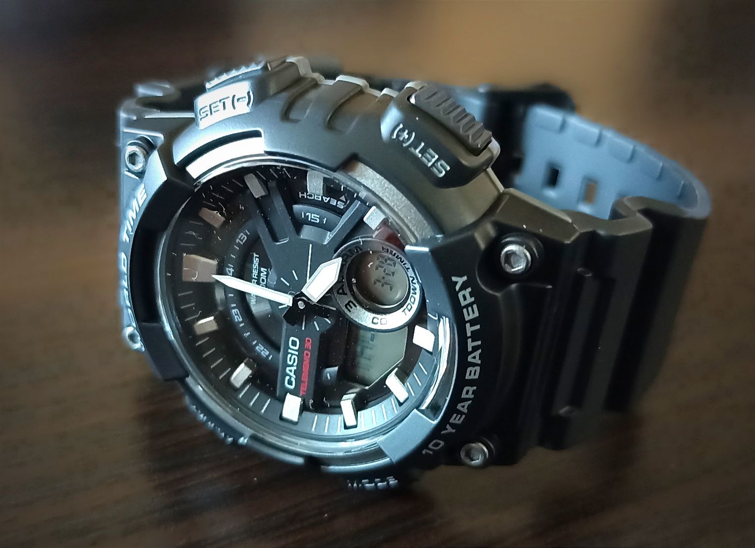 Casio AEQ110W Telememo. Записная книжка/100м.