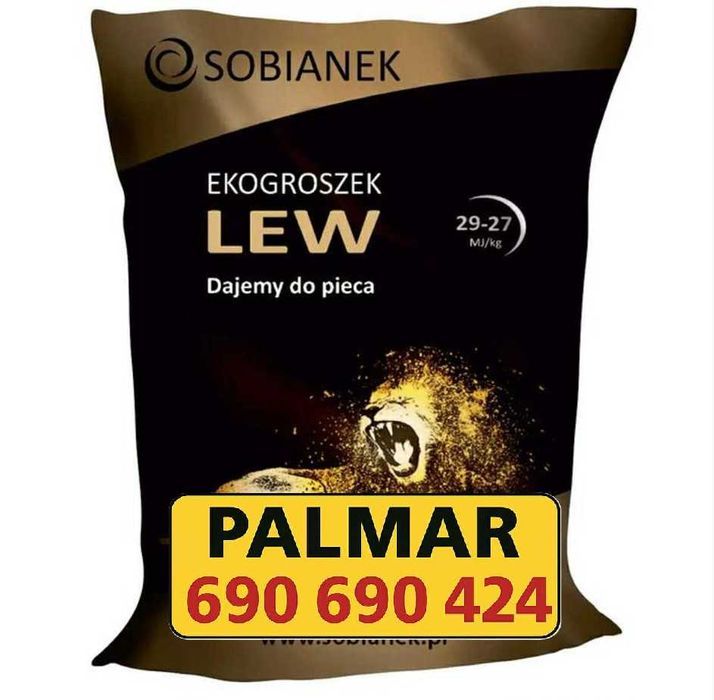 HIT! Groszek sobianek LEW 27-29 MJ wysokokaloryczny węgiel workowany