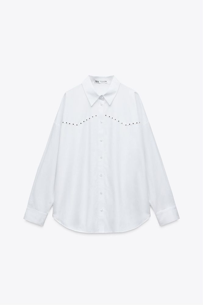 Сорочка рубашка Zara | жилет Stradivarius