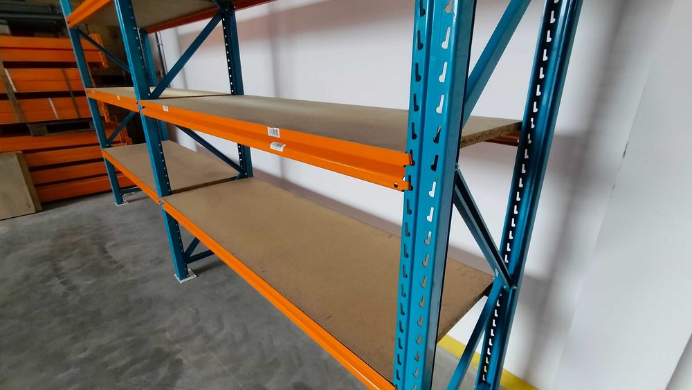 Regał magazynowy półkowy H270cm x 55cm mocny do warsztatu hali garażu