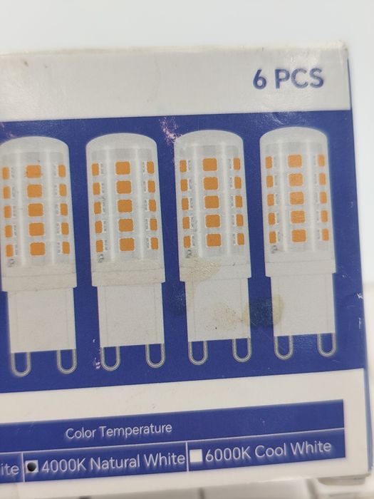 Zestaw 6 żarówek LED G9 4W AkyNite nowe