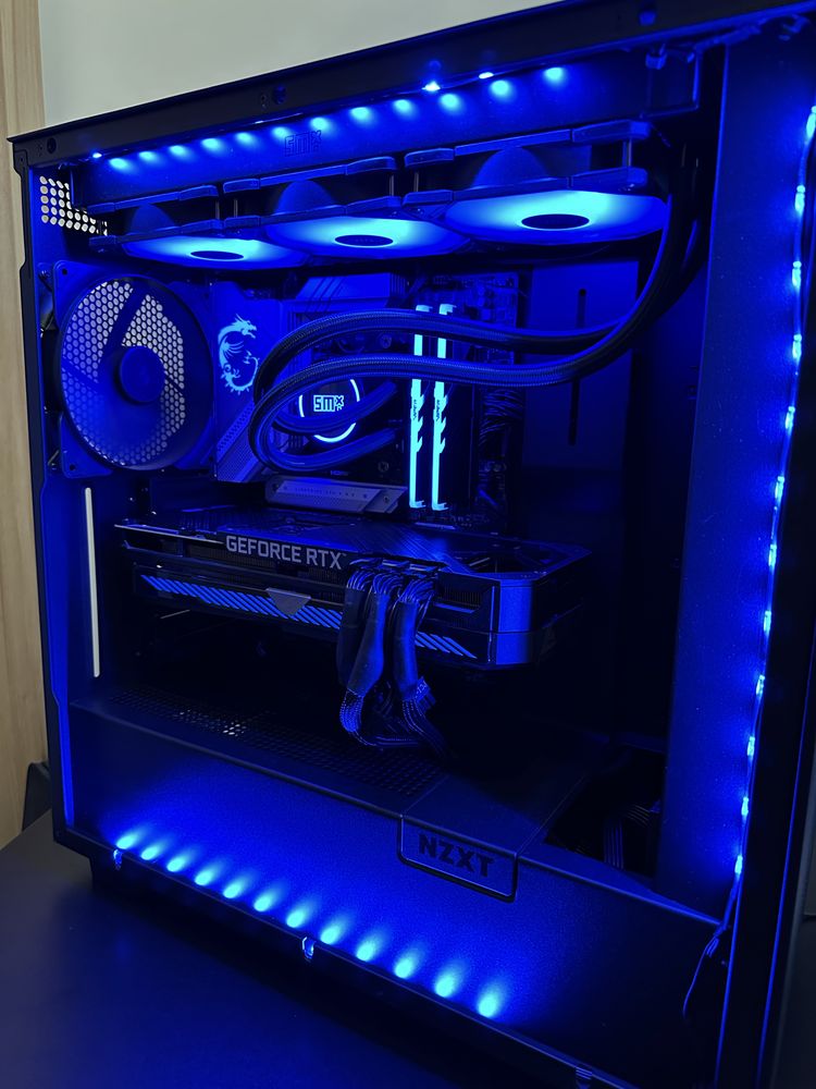 Komputer gamingowy RTX 3070TI RYZEN 5 9600x MSI MAG B650 RAM 32GB DDR5