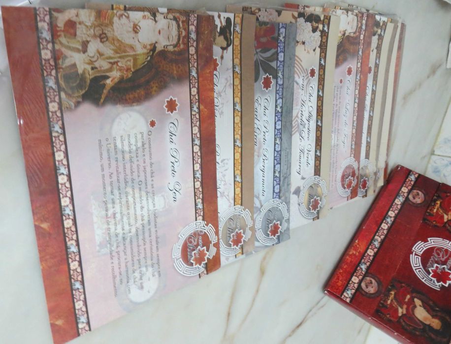 O Reino dos Chás - Os melhores chás do Mundo - 20 Fichas com caixa