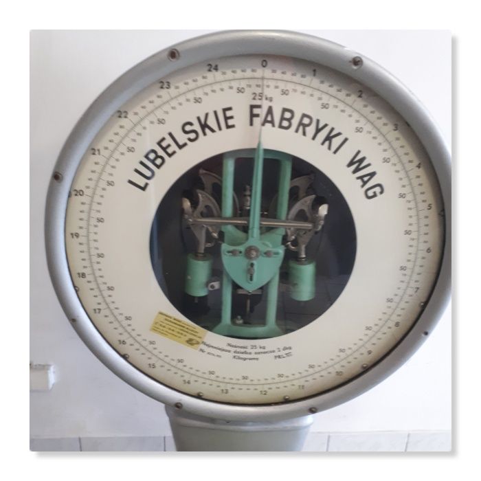 Waga zabytkowa w pełni sprawna z legalizacją