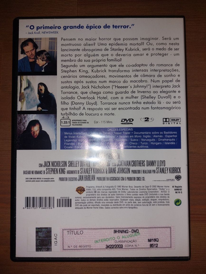 DVD Coleção Kubrick " Shining " 1980  (Opt. Estado))