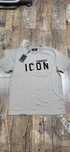 Dsquared2 icon beżowa koszulka męska t-shirt bawełna premium XXL