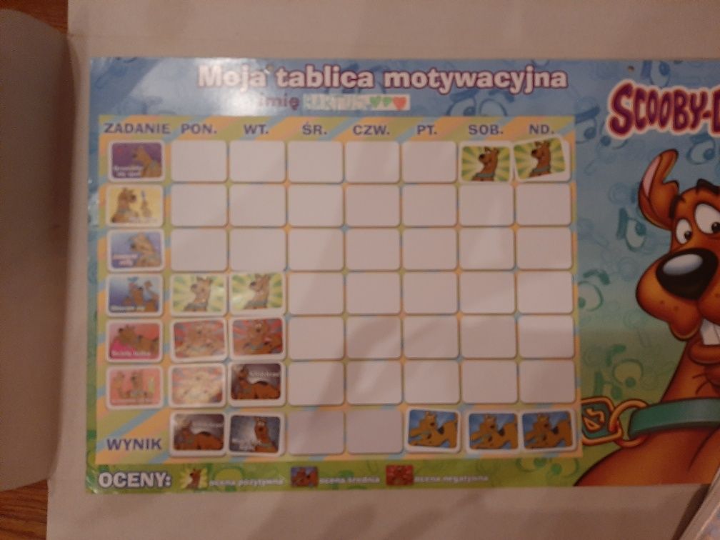 Tablica motywacyjny Scooby-Doo