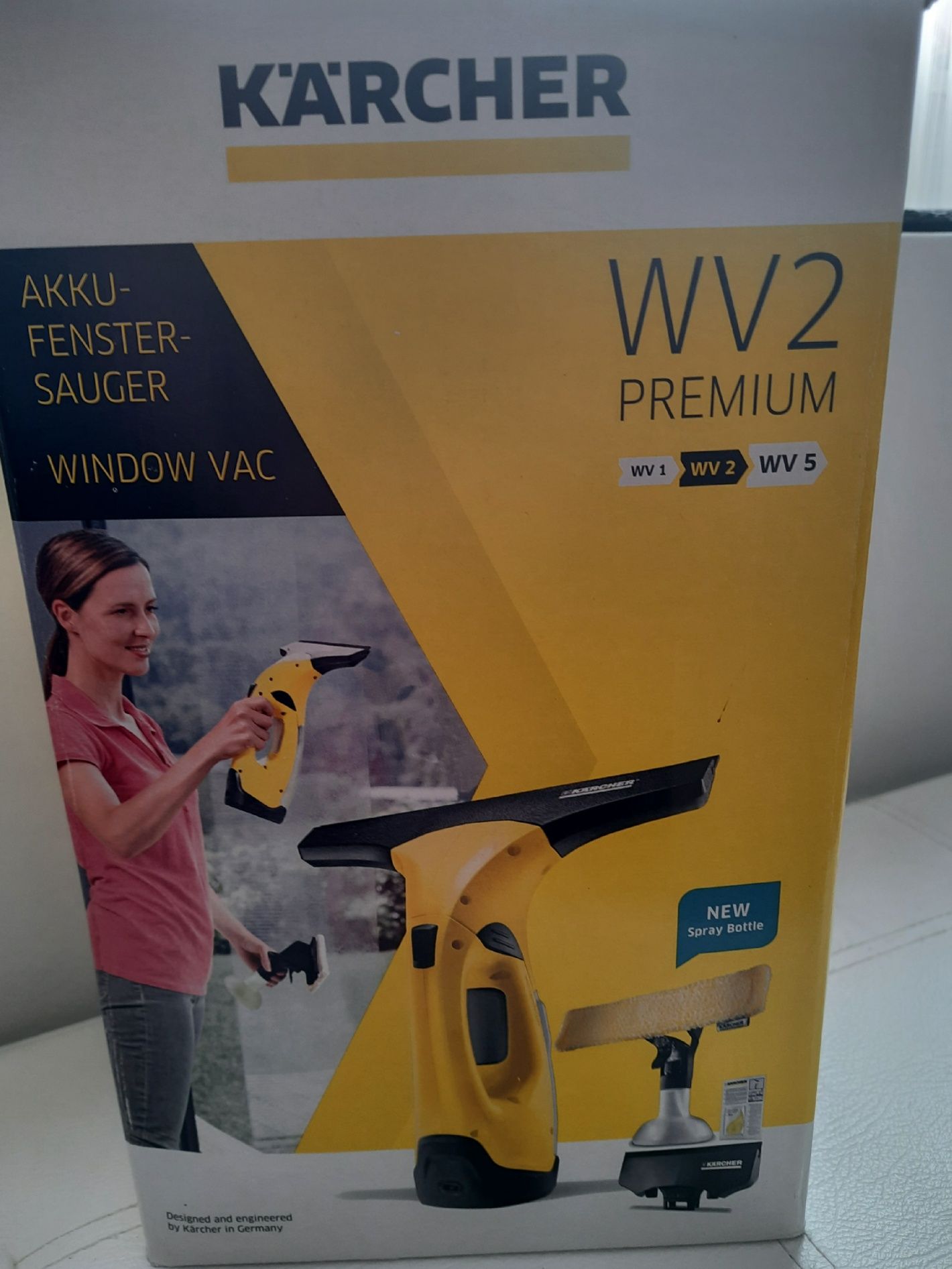 Аккумуляторный Пылесос для окон Karcher WV 2 Premium Новый