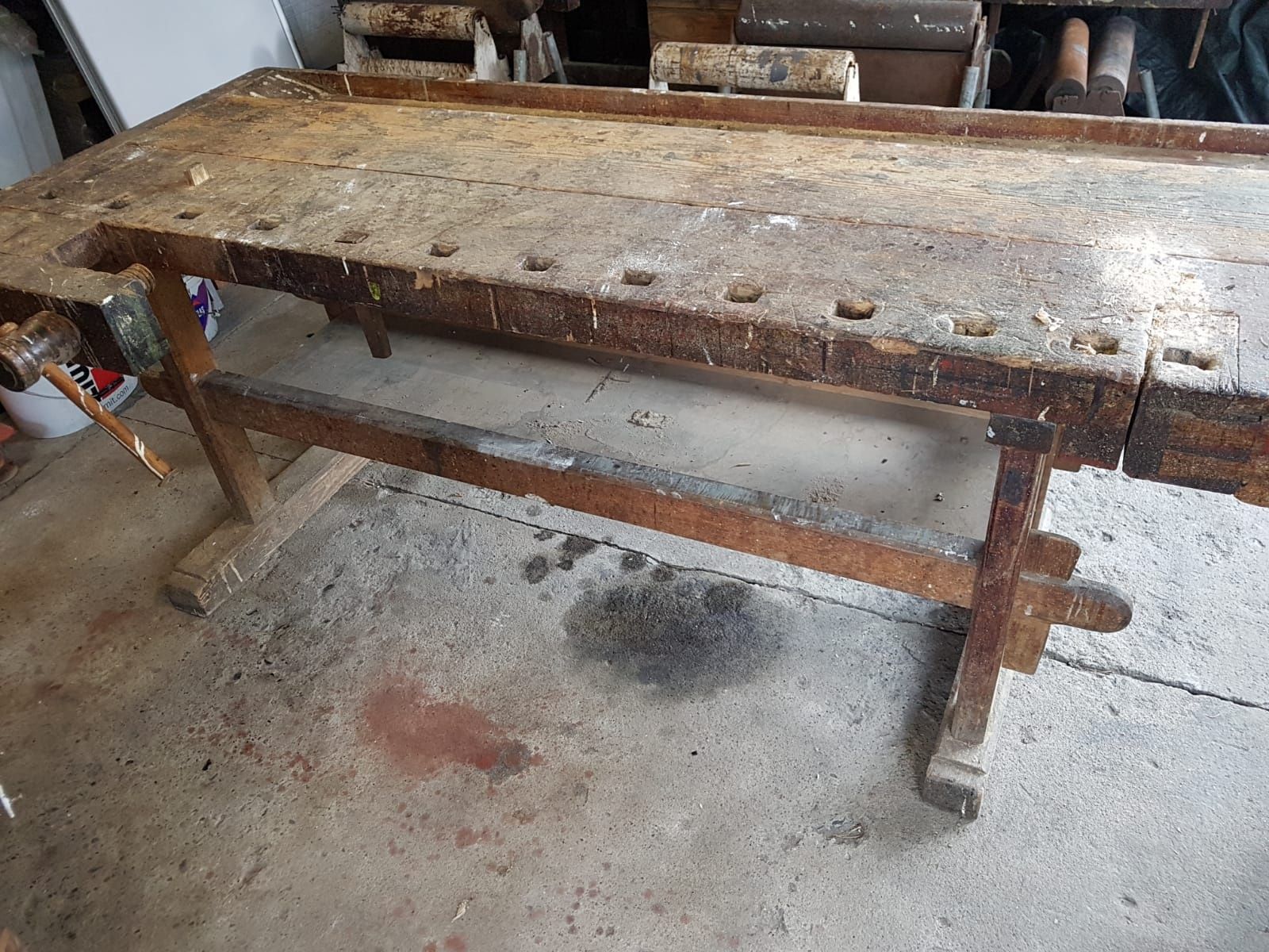 Stary stół stolarski strugnica