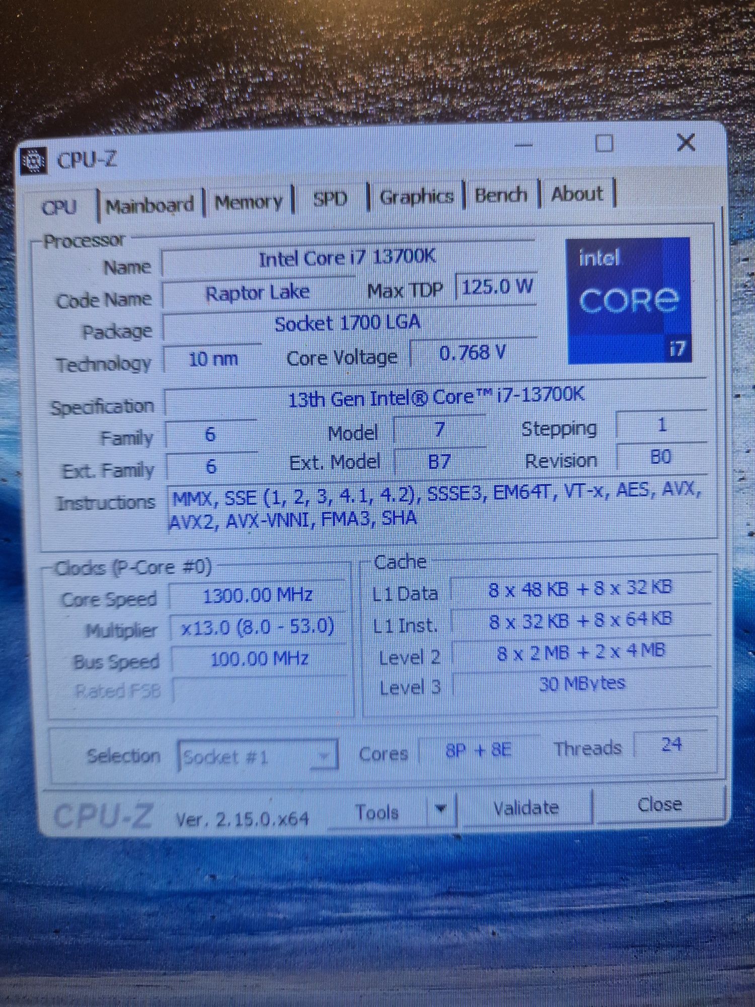Uzywany zestaw Intel core i7-13700k + Z790 AORUS ELITE AX + 32GB DDR5
