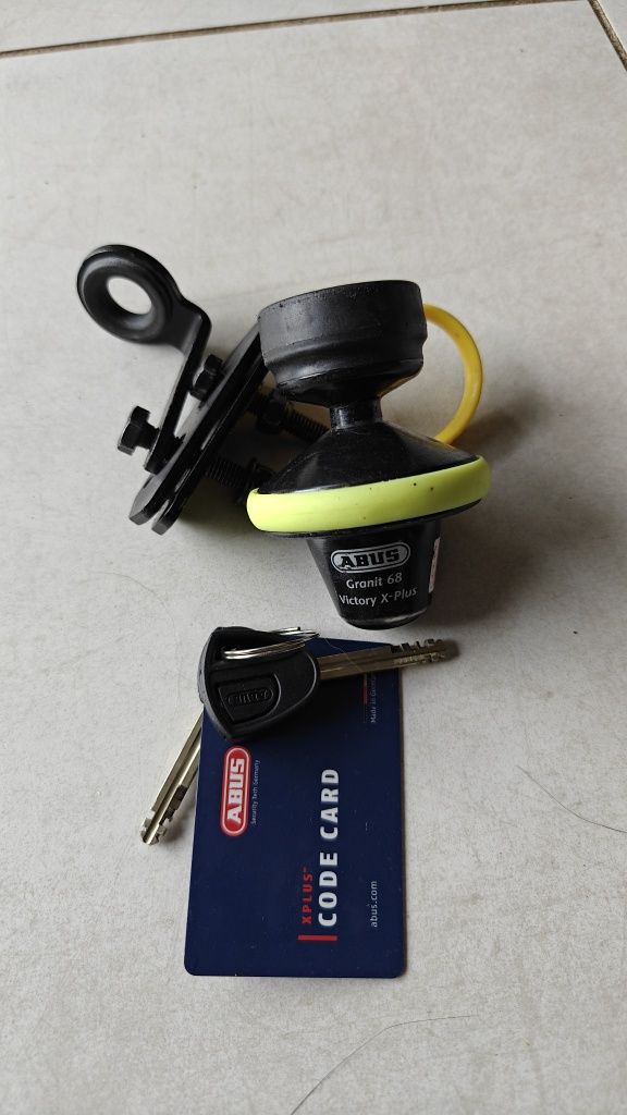 BlokaBlokada Tarczy Hamulcowej + Uchwt ABUS Granit Victory X-Plus 68