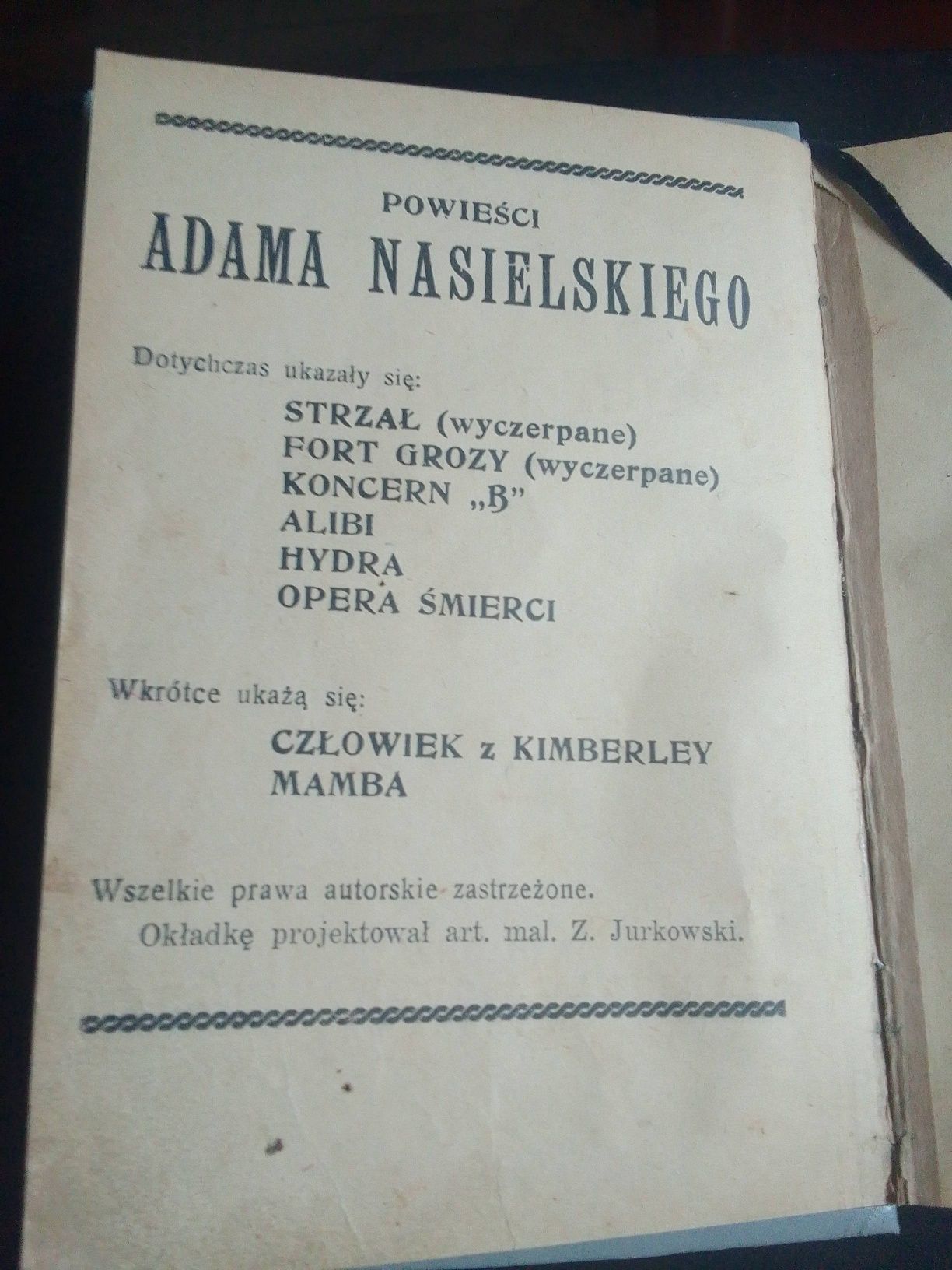 Opera śmierci, tom 1 i 2, Adam Nasielski