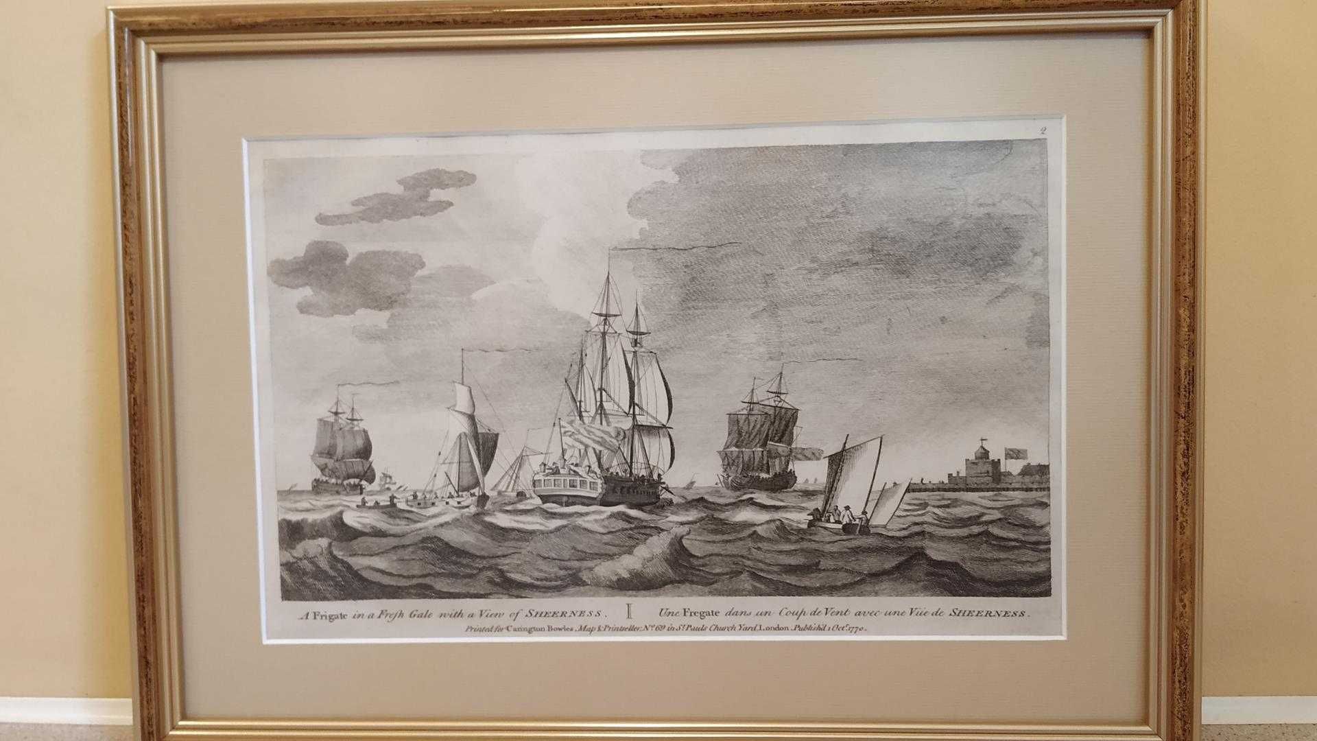 12 sztuk - grafiki - autor John Cleveley z roku 1770.