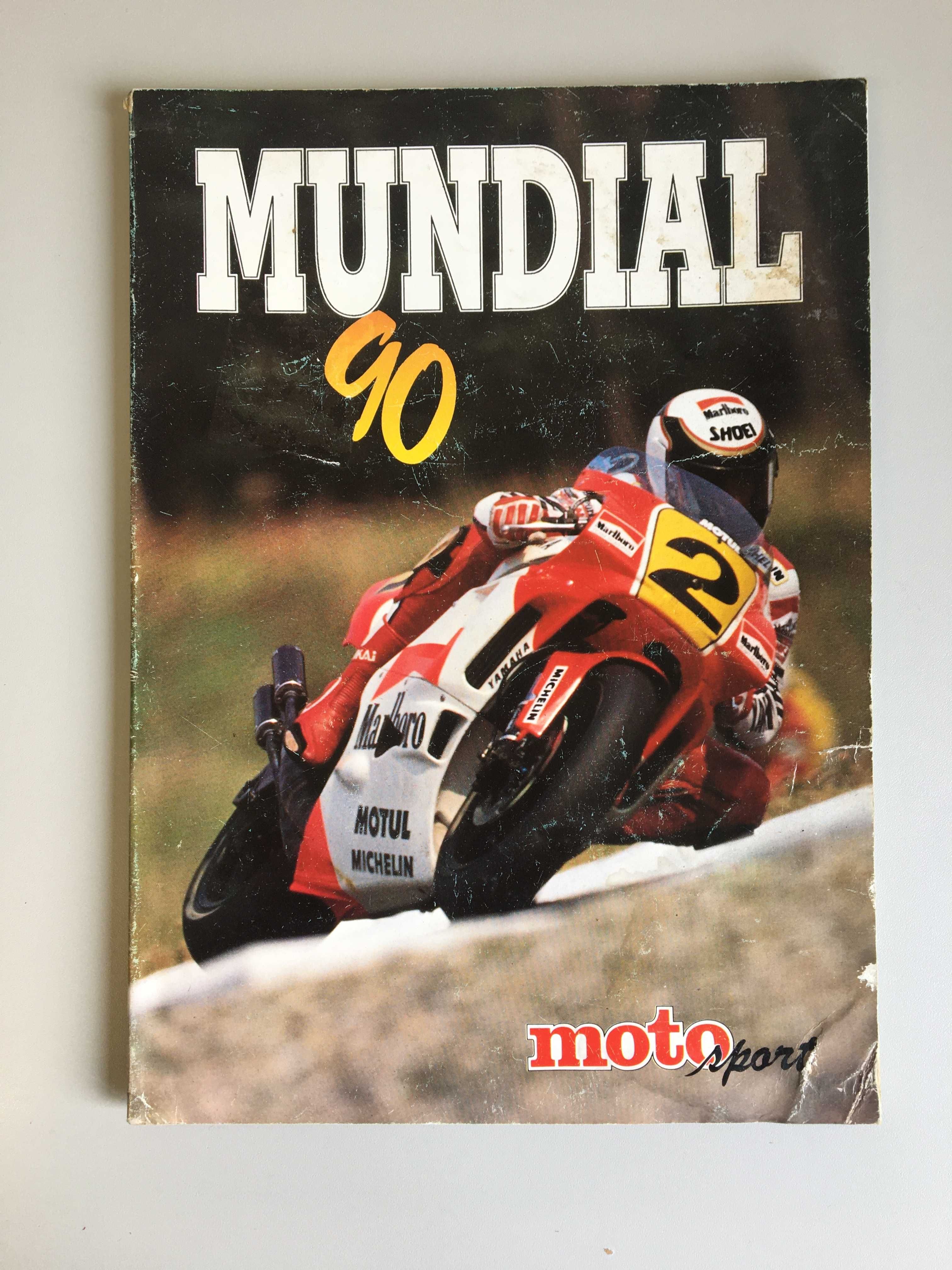 Livro Moto GP mundial 1990 em português