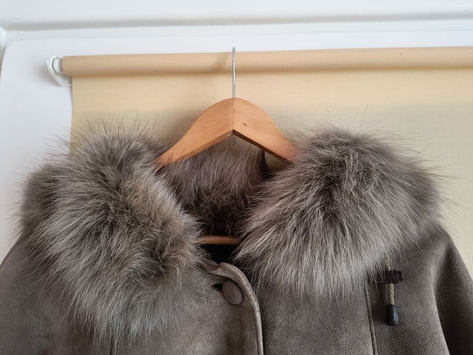 Płaszcz z naturalnej skóry owczej