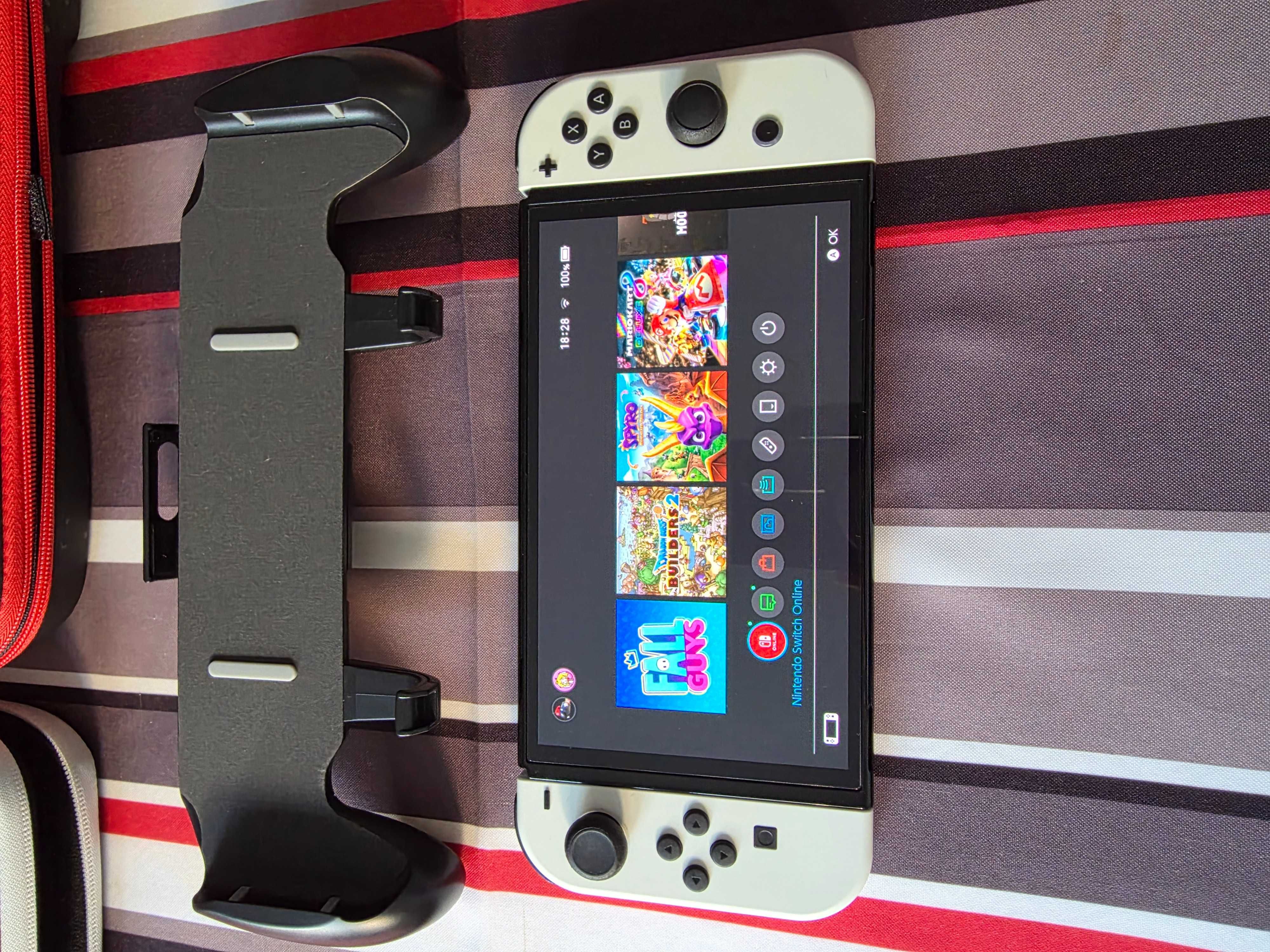 Switch OLED com Mario Kart 8