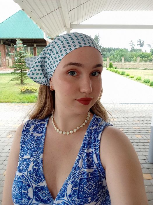 Дівоча літня косинка-обідок на голову