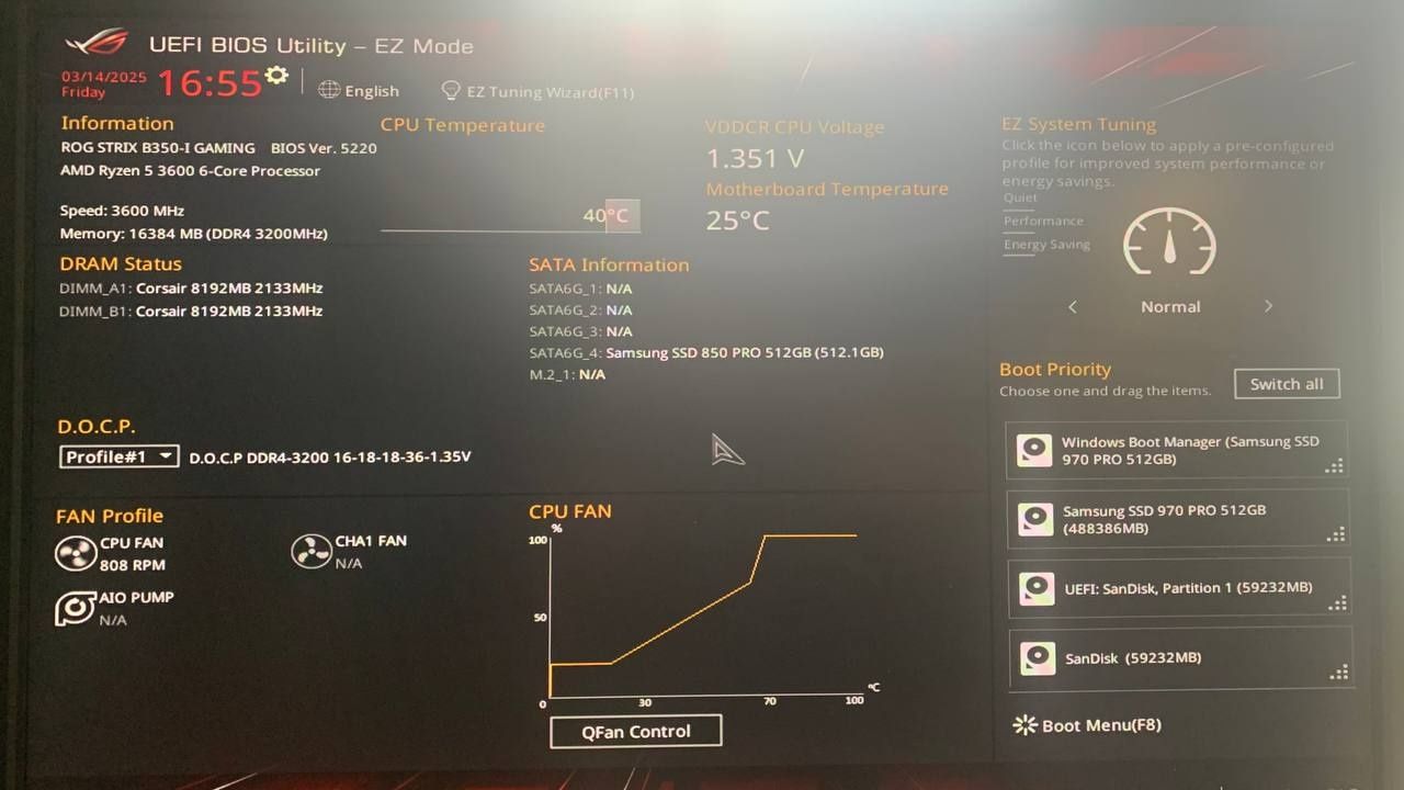 Asus STRIX B350-I Gaming ITX AM4 Ryzen 2000-5000