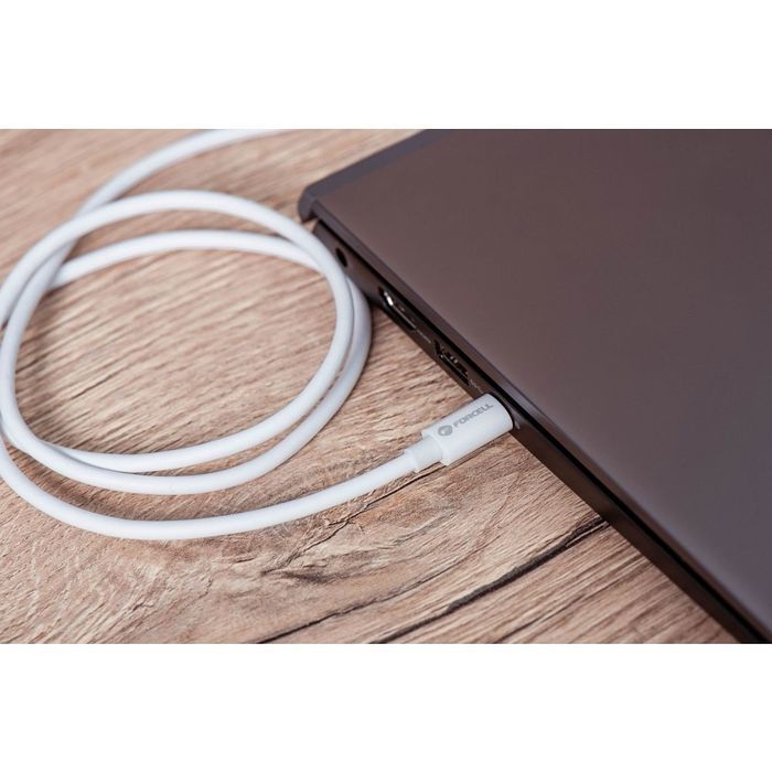 Kabel USB C do USB C Forcell F-Energy QC4.0 PD 5A 100W 1 m C339 biały