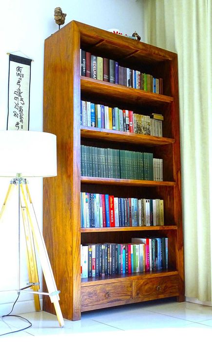 Biblioteka indyjska z litego drewna palisander w idealnym stanie!