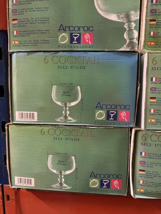 Taças de vidro cocktail / gelado