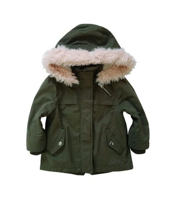 Kurtka zimowa 2w1 parka khaki z kamizelką