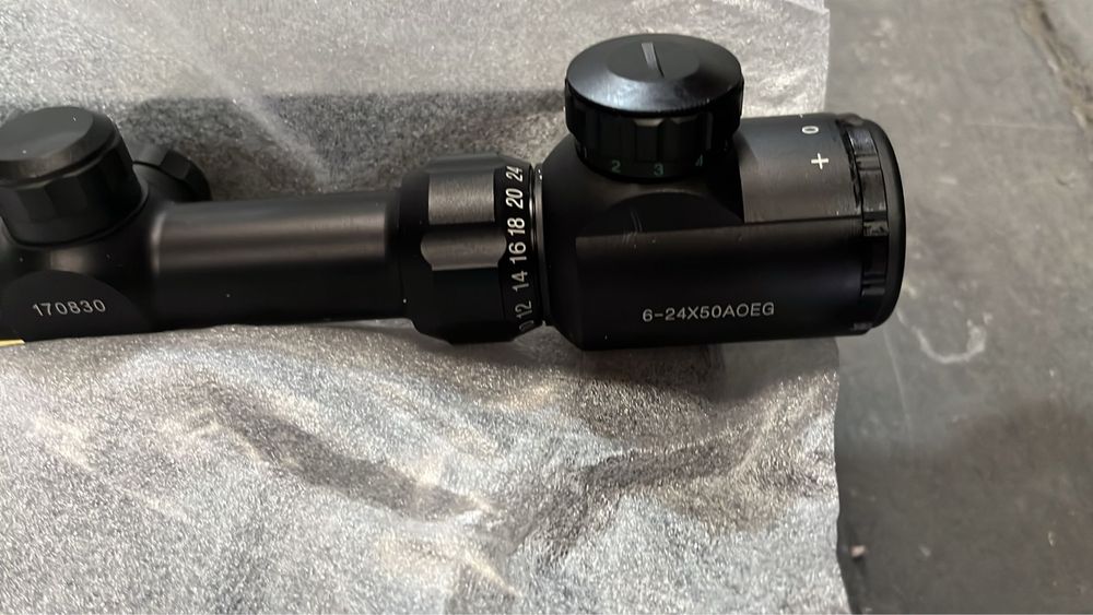 Mira telescopica para carabina 24 aumentos