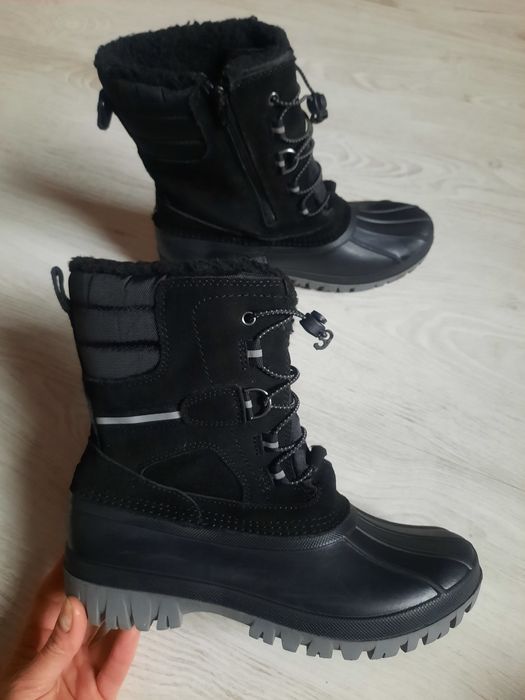 зимние непромокаемые термосапоги сапоги lands end чоботи 24.5см р38-37