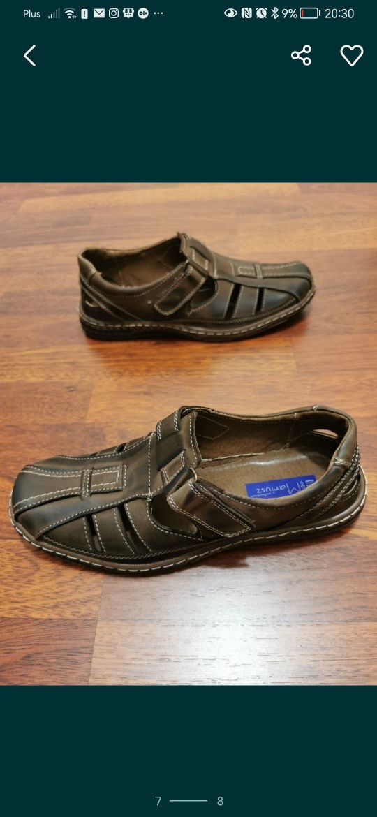 Skórzane Męskie Przewiewne Buty Męskie Lekkie Wygodne