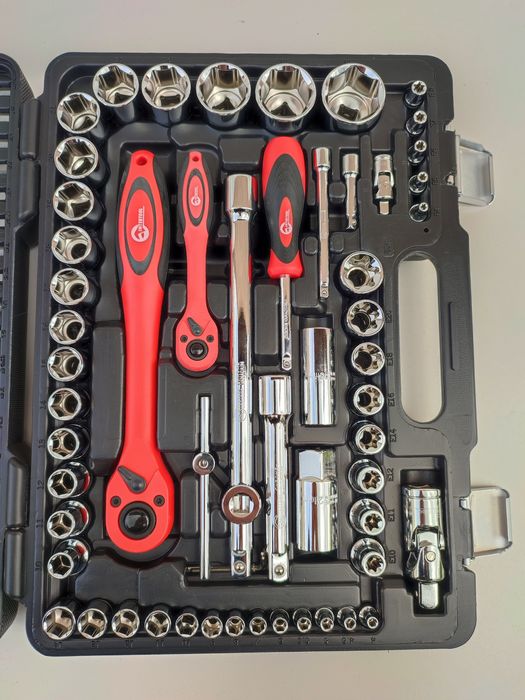 Набор инструментов Cr-V 1/2" и 1/4" 108 ед INTERTOOL ЕТ 6108  ТАЙВАНЬ