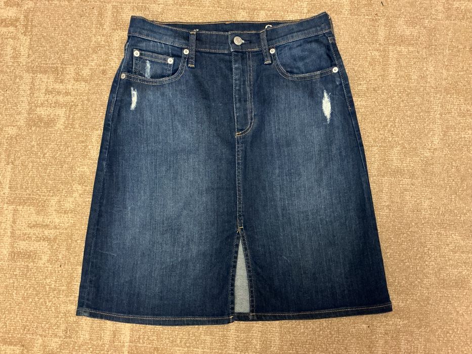Синяя джинсовая юбка Gap, размер S